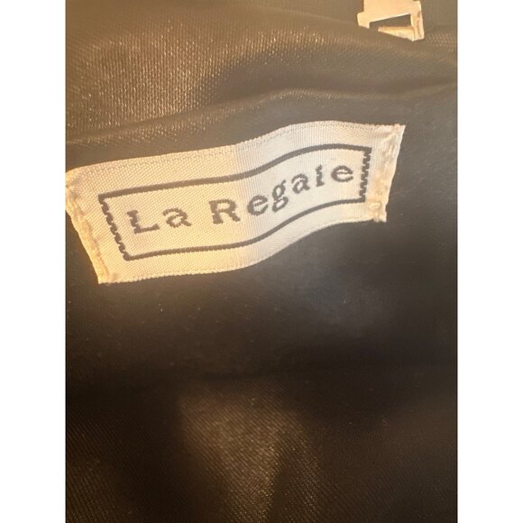 Vintage La Regale Black SparkleEvening Bag Chain Strap Pleated Design - Picture 3 of 5